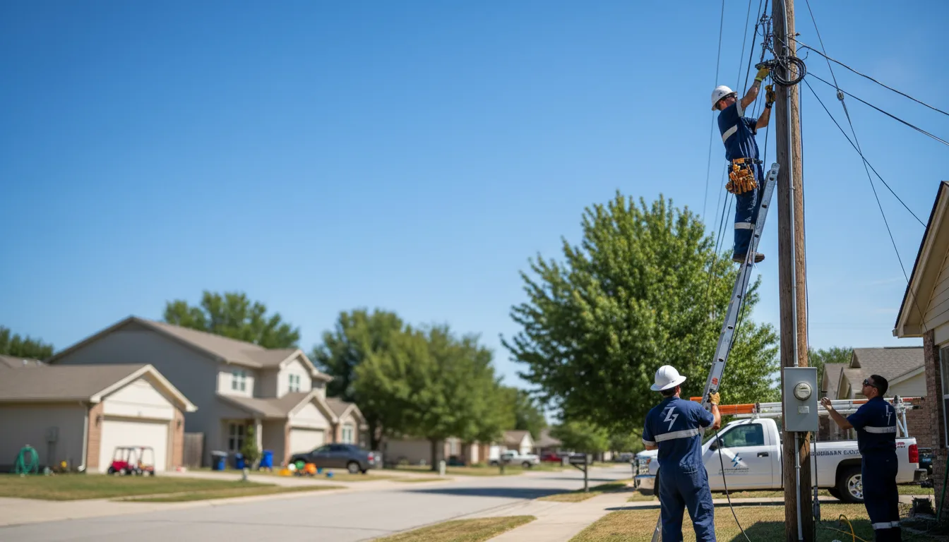 Residential electrician providing installation services in South Lee, MA